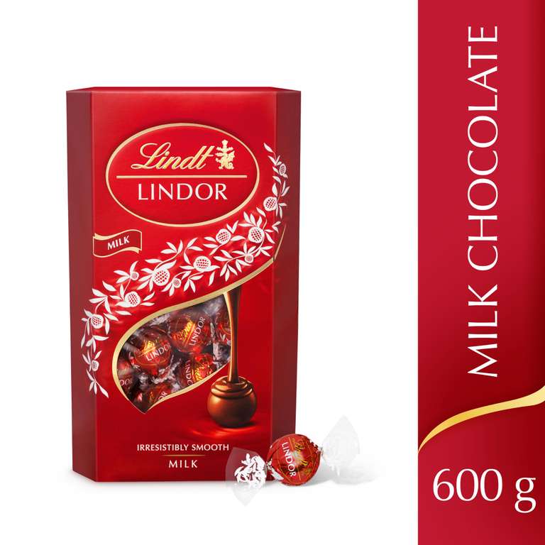 Lindt Lindor Milk Chocolate Truffles Box 600g (£10.02 S&S) | Hotukdeals