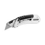 Stanley Quickslide Pocket Knife All-metal with Belt Clip Ref 0-10-810, Silver/ Black