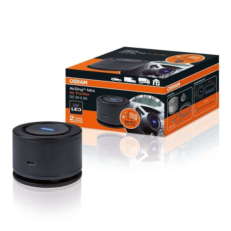 OSRAM AirZing Mini Car Air Purifier Sold by driven2automotive