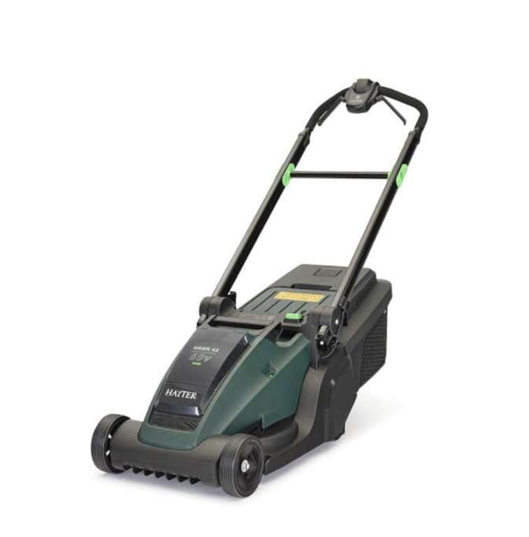 Hayter Hawk 43 Cordless Push Lawnmower (554A) + free 4Ah Battery & Charger