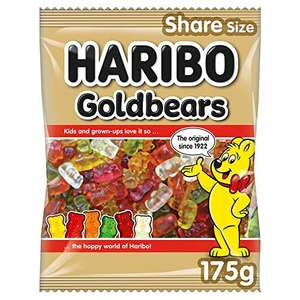 Haribo Gold Bears Sweets Bag, 175 g 89p / 85p Subscribe & Save @ Amazon