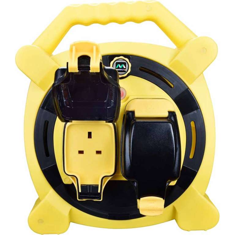 Masterplug 2 Gang 13A Waterproof Case Reel 15M now £16 with Free Collection @Wilko
