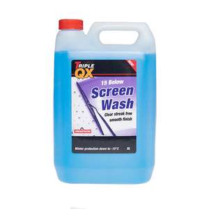TRIPLE QX Concentrated Winter -15c Screenwash 5 Litres - with Code - Free Click & Collect