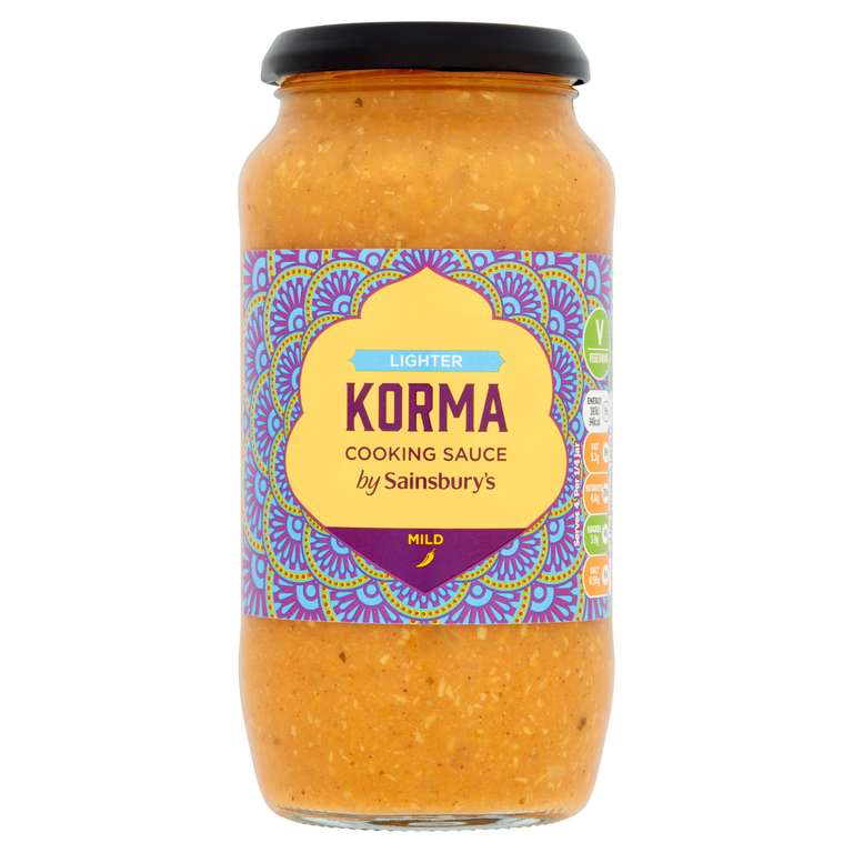 Sainsbury's Korma Light Curry Cooking Sauce 500g