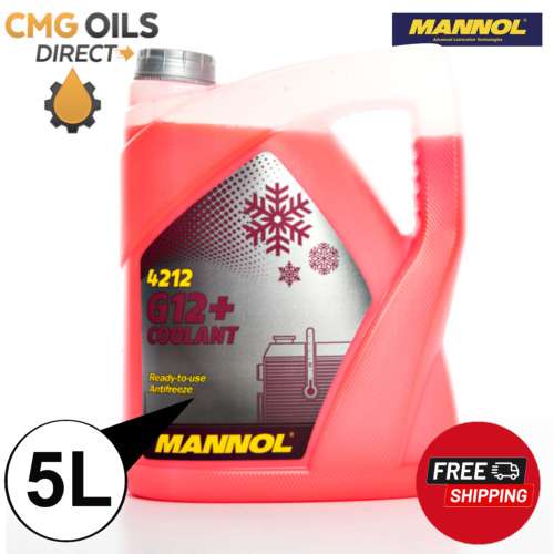2 x 5Ltr Coolant Antifreeze G12+ RED Ready Mixed Long Life - 10 Litre - £14.24 delivered (UK Mainland A/B) @ carousel_car_parts / eBay
