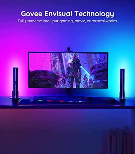 Govee Smart Light Bars with Camera, RGBIC LED TV Backlights £39.99 with coupon Dispatches from Amazon Sold by Govee UK