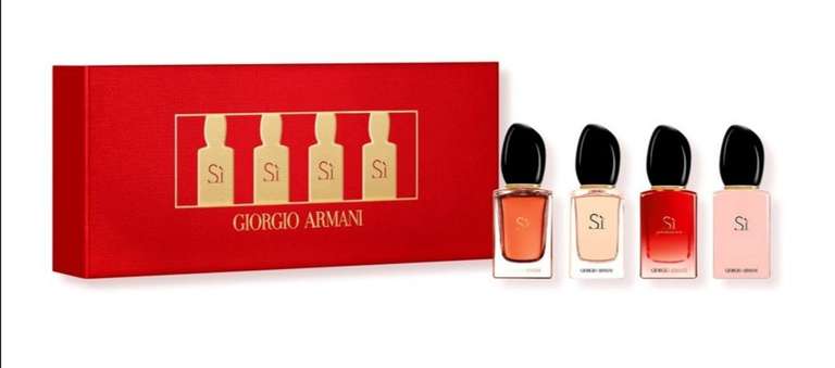 giorgio armani miniature perfume set for her