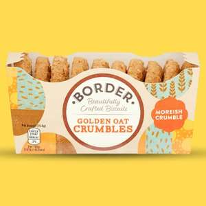 Border Biscuits Golden Oat Crumbles 150g Pack Best Before March 2023 79p +£3.99 delivery (Minimum spend £20) @ Discount Dragon