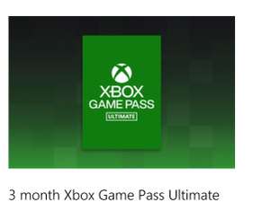Microsoft Rewards Sale - Xbox Game Pass Ultimate 3 months discounted 28k points
