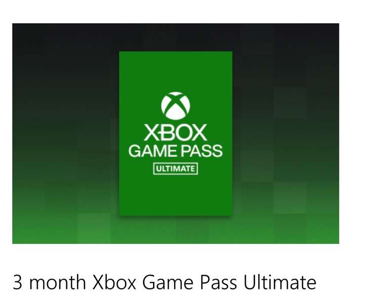 Microsoft Xbox Game Pass Ultimate 3 Month Membership for sale