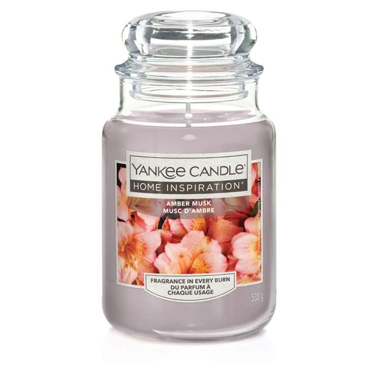 Home Inspiration Yankee Large Jar Candle - Amber Musk £3.50 @ Tesco