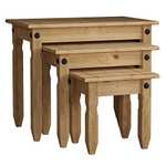 Amazon Brand - Movian Corona Nest Of Tables, Solid Pine Wood - £36.99 @ Amazon