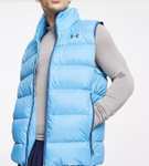 Blue Under Armour down filled Gillet body warmer, M & L