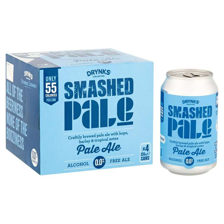 4x 330ml Smashed 0% pale ale at Wandsworth Southside