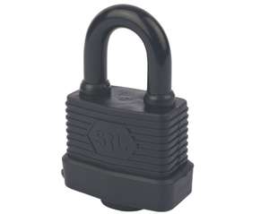 Smith & Locke Laminated Steel Weatherproof Padlock 59mm - £4.99 with free click and collect from Screwfix