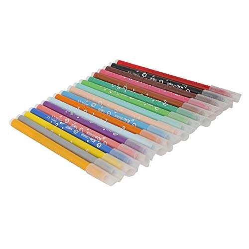 BIC Kids Kid Couleur Felt Tip Colouring Pens - Assorted Colours, Water-Based, Cardboard Wallet of 18