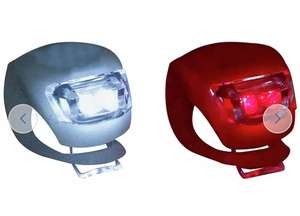 Challenge 2 Piece Silicone Front and Rear Bike Light Set £5 Free Click and Collect @ Argos