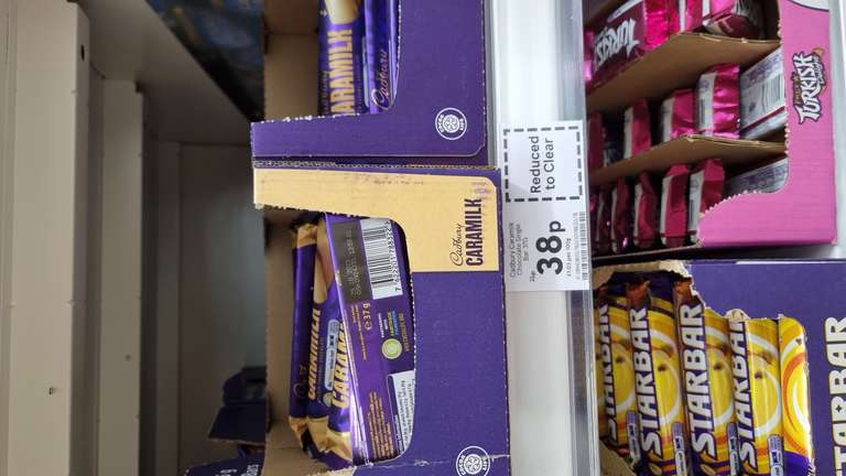 Caramilk 37g reduced to clear - 38p @ Tesco Lee Mill