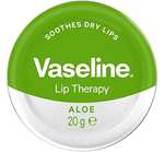 Vaseline Lip Therapy Aloe Vera, 20g - 89p each, min order 3 for £2.67 @ Amazon
