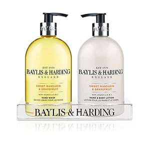 Baylis & Harding Sweet Mandarin & Grapefruit Hand Wash and Lotion Set - Vegan Friendly