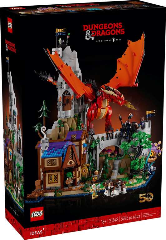 LEGO IDEAS 21348 Dungeons & Dragons: Red Dragon's Tale + Exclusive 5008325 Dice Box + 40685 Flower Trellis (Insiders early access till 4th)
