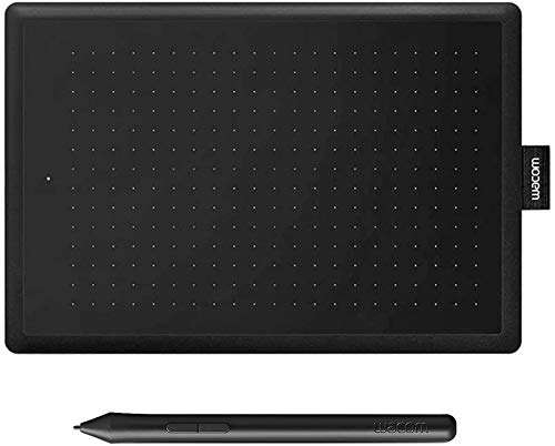 One by Wacom pen tablet with pressure-sensitive pen, compatible with Windows, Mac and Chromebook Small Black / Red - £29.87 @ Amazon