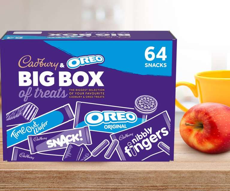 Cadbury & OREO Biscuit 64 Selection Bulk Box of Treats 1.8kg