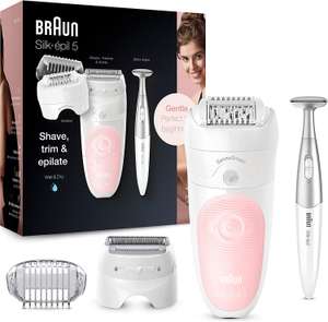 Braun Silk-épil 5 5-820 Epilator for Women for Gentle Hair Removal, White/Pink - £54.99 delivered @ Boots