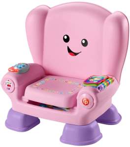 Fisher-Price Laugh & Learn Smart Stages Chair, electric musical learning toy, interactive, Pink/Yellow, GXC33, £23.30 @ Amazon