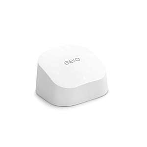 Amazon eero 6 mesh Wi-Fi router | 900 Mbps Ethernet | Coverage up to 140 m2 | Connect 75+ devices | 1-Pack | 2021 release