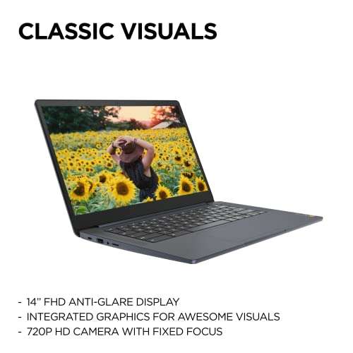 IdeaPad 3 Chromebook 14 Inch Full HD Laptop (MediaTek MT8183, Integrated ARM Mali-G72 MP3 GPU, 4GB RAM, 64GB SSD, Chrome OS)