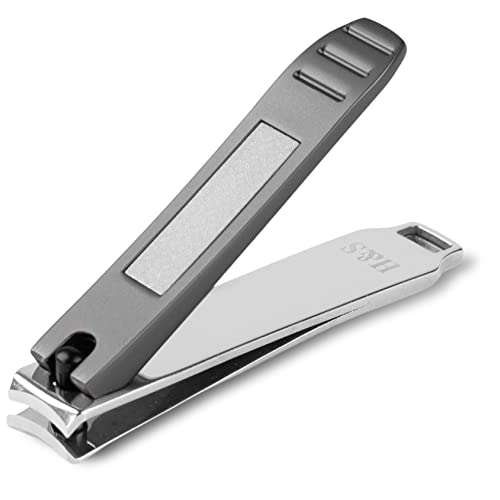 H&S Nail Clippers 2 Pcs Nail Cutter Set Toenail Fingernail Clippers Kit with Catcher File for Thick Nails - sold by H&S Alliance UK FBA