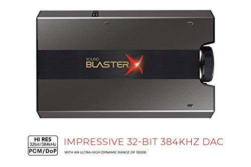 Sound BlasterX G6 7.1 HD Gaming DAC & External USB Sound Card with Xamp Headphone Amplifier - £86.39 (Sold by Creative Labs Europe) @ Amazon