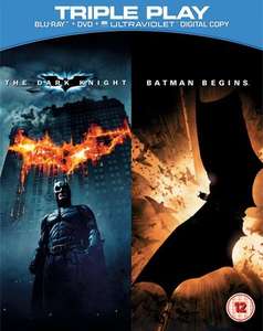 Used: Batman Begins/Dark Knight Blu Ray
