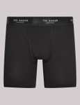 Ted Baker 3 Pack Longer Length Cotten Rich Trunks - (Grey Mix, Black) £17 Free Click & Collect @ Marks & Spencer
