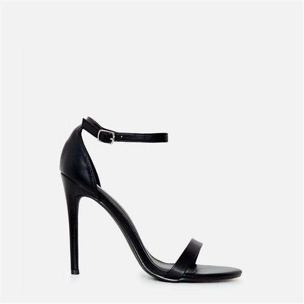 Missguided Barely There Black Heels sizes 3-7