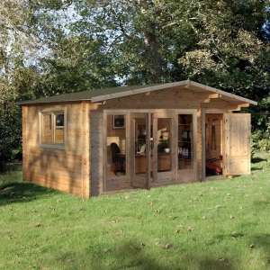 Installed Forest Garden Kimbrey 44mm Log Cabin 17ft x 13ft 8" (5.2 x 4.2 m) - £5899.99 delivered (Membership Required) @ Costco
