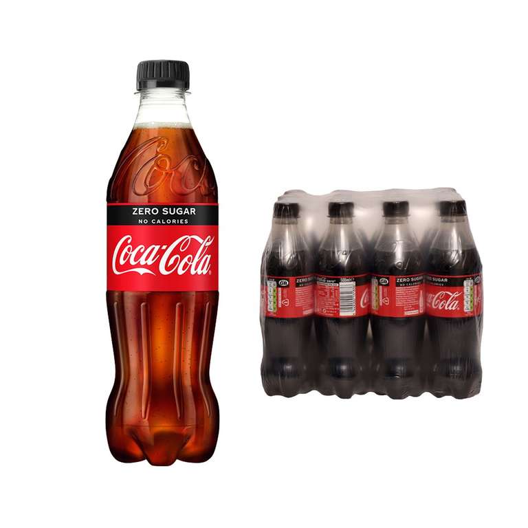 Coke Zero 12 X 500ml Bottles £3 @ Company Shop