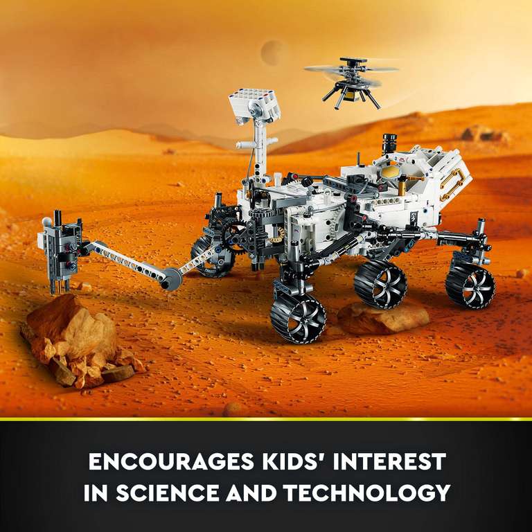 LEGO Technic NASA Mars Rover Perseverance Space Set with AR App Experience, Vehicle Engineering Toy 42158. APPLY VOUCHER w/voucher