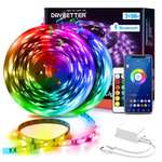 DAYBETTER Led Strip Lights 100ft 30m(2 Rolls of 15m) Smart Light Strips with App Control Remote with voucher