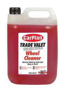 CarPlan Trade Valet Wheel Cleaner - Removes Baked on Break Dust, 5 Ltr
