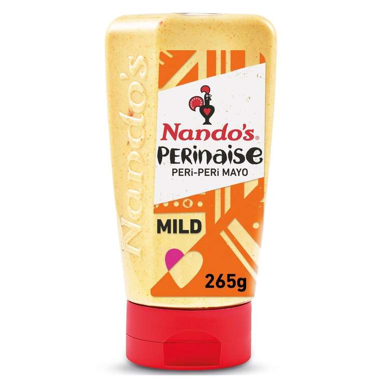 Nando's Hot/ Mild/ Garlic/ Vegan Perinaise 265G now £1.75 Clubcard Price @Tesco