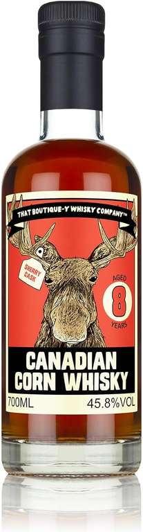 That Boutique-y Whisky Company 8 year old Oloroso Cask Canadian Corn Whiskey 45.8% ABV 70cl