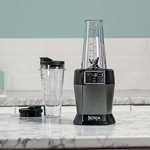Ninja Blender with Auto-iQ [BN495UK] 1000 W, 2 x 700 ml Cups, Black/Silver £79 @ Amazon