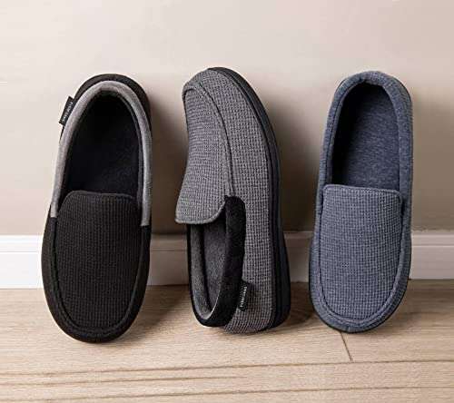 EverFoams Men's Comfort Memory Foam Moccasin Slippers - Size 10 £7.60 / Size 9 £8.39 with voucher @ Ever Foams / FBA