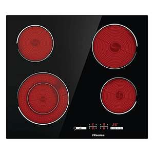 Hisense E6432C Built-in 60cm Electric Ceramic Hob with Child Lock, Touch control, Timer Function - Black - £89 @ Amazon
