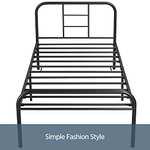 Yaheetech Metal-Framed Bed With High Headboard - £47.69 With Voucher - @ Amazon sold by Yaheetech UK