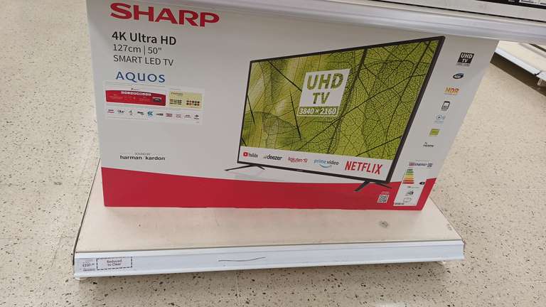50 inch 4k ultra HD smart TV £237.30 @ Tesco St Stephens