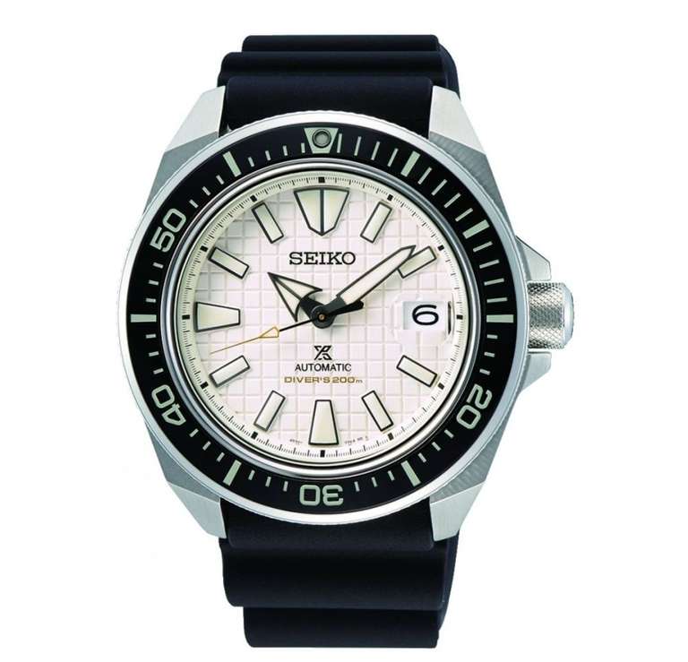Seiko Prospex Men's Black Silicone Prospex King Samurai Automatic Watch - 4r movement with sapphire - £371 @ Hillier Jewellers