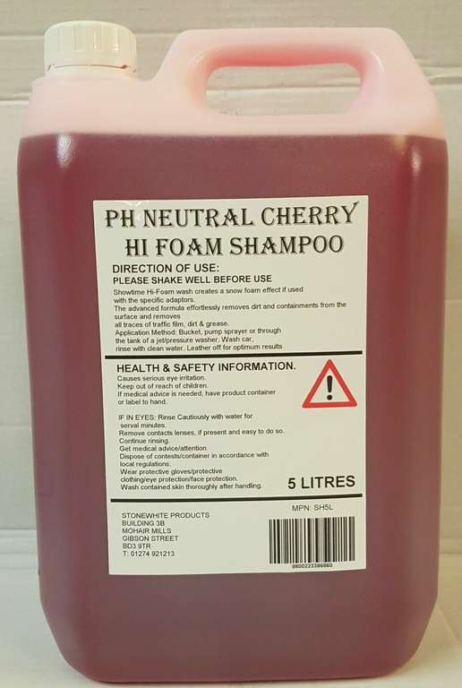 Cherry Blast Snow Foam Ultra Thick Foam, Car Shampoo Vehicle Cleaner 5L - £10.75 delivered @ inspired-distribution / eBay (UK MAINLAND)